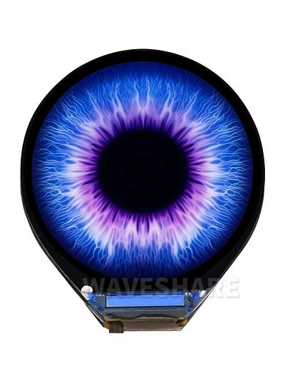 Round 0.71" LCD Display Module - 160x160, SPI, 65K Colors