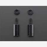Brass M2.5 Standoffs for Pi HATs - Black Plated - Pack of 2 - Image 2