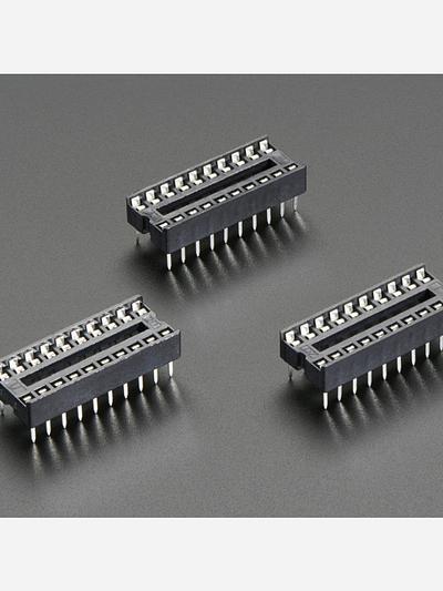 IC Socket - for 20-pin 0.3 Chips - Pack of 3