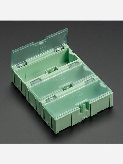 Small Modular Snap Boxes - SMD component storage - 3 pack [Green]