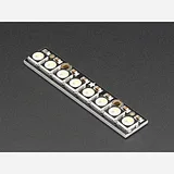 NeoPixel Stick - 8 x 5050 RGBW LEDs - Cool White - ~6000K - Image 1