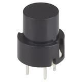 Black Snap Action Keyboard Switch - PCB Mount - Image 1