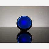 Large Arcade Button with LED - 60mm Blue - Image 1