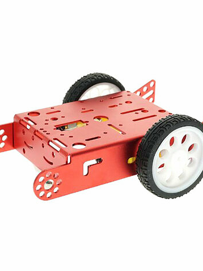 2WD Aluminum Alloy Smart Car Platform Chassis Kit