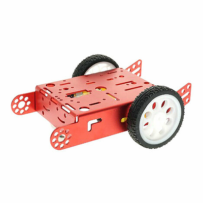 2WD Aluminum Alloy Smart Car Platform Chassis Kit