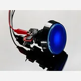 Large Arcade Button with LED - 60mm Blue - Image 3