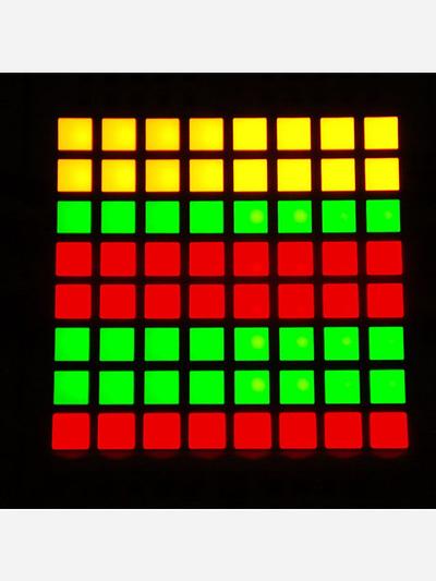 Small 1.2 8x8 Bi-Color (Red/Green) Square LED Matrix