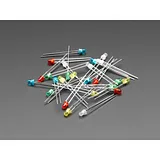 Diffused 3mm LED Pack - 5 LEDs each in 5 Colors - 25 Pack - Image 1
