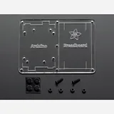 Plastic mounting plate for breadboard and Arduino - rubber feet! - Image 1