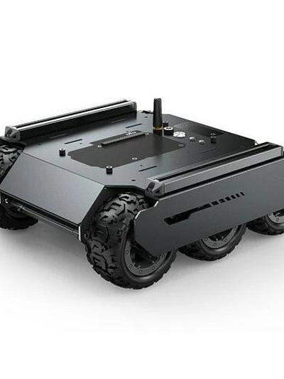 Flexible And Expandable 6x4 Off-Road UGV, With Extension Rails and ESP32 Slave Computer, 6 wheels 4WD Mobile Robot Chassis
