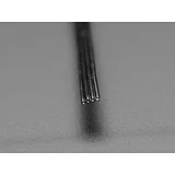 Silicone Cover Stranded-Core Ribbon Cable - 4 Wires 1 Meter Long - 30 AWG Black - Image 2