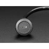 USB C Round Panel Mount Extension Cable - 30cm - Image 2