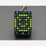 Adafruit Mini 0.7 8x8 LED Matrix w/I2C Backpack - Yellow-Green - Image 1