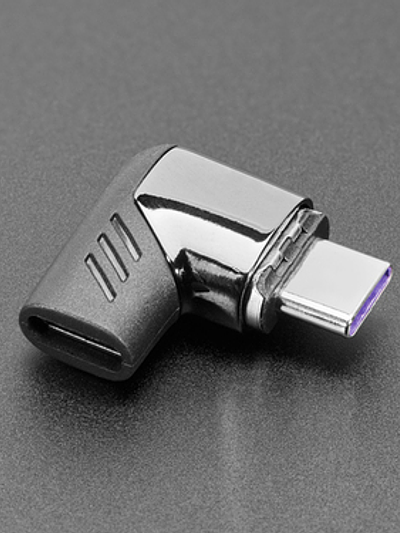 Magnetic Right Angle USB Type C Adapter - 120W Data and Power