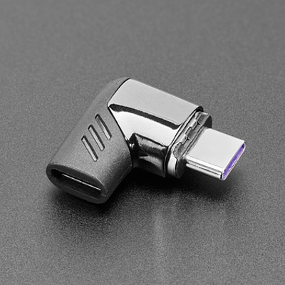 Magnetic Right Angle USB Type C Adapter - 120W Data and Power