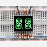 Dual Alphanumeric Display - Green 0.54 Digit Height - Pack of 2 - Image 2