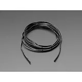 Silicone Cover Stranded-Core Ribbon Cable - 4 Wires 1 Meter Long - 30 AWG Black - Image 1