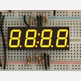 Yellow 7-segment clock display - 0.56 digit height - Image 2