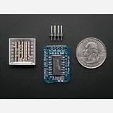 Adafruit Mini 0.7 8x8 LED Matrix w/I2C Backpack - Yellow-Green - Image 3