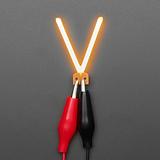 Alphabet LED Filament - Warm White Letter "V" - Image 1