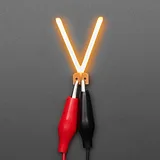 Alphabet LED Filament - Warm White Letter "V" - Image 1
