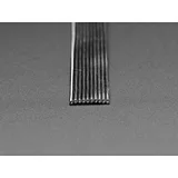 Silicone Cover Stranded-Core Ribbon Cable - 10 Wire 1 Meter Long - 28AWG Black - Image 2