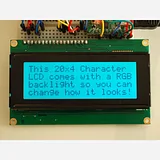RGB backlight positive LCD 20x4 + extras [black on RGB] - Image 3