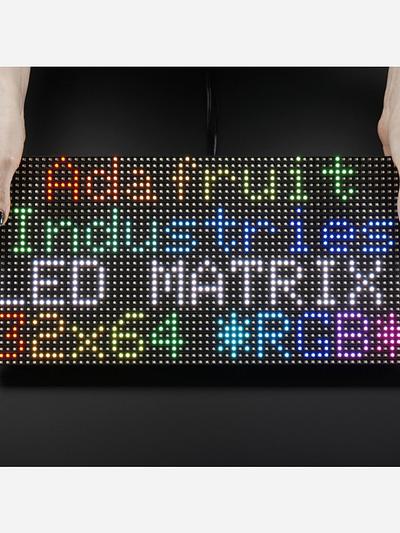 64x32 RGB LED Matrix - 6mm pitch