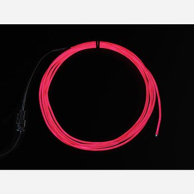 High Brightness Pink Electroluminescent (EL) Wire - 2.5 meters [High brightness, long life]