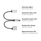 High quality type C OTG Adapter splitter USB C Female and USB A Female - Image 2