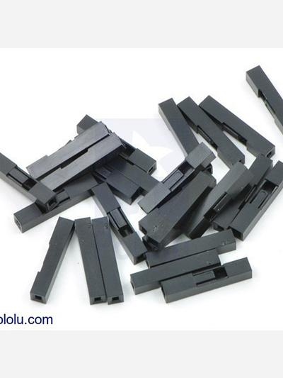 0.1 (2.54mm) Crimp Connector Housing: 1x1-Pin 25-Pack