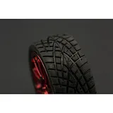 D65mm Rubber Wheel Pair - Red (Without Shaft) - Image 2