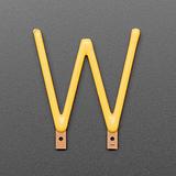 Alphabet LED Filament - Warm White Letter "W" - Image 2