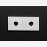 Coupling Plate - 2 Holes - 20x20 Aluminum Extrusion - Image 1