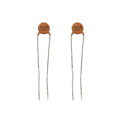 820pF 50VDC Ceramic Capacitors - Pack of 2