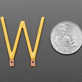 Alphabet LED Filament - Warm White Letter "W" - Image 3