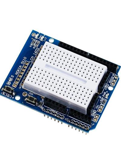Yahboom Uno R3 Prototype expansion board with mini breadboard