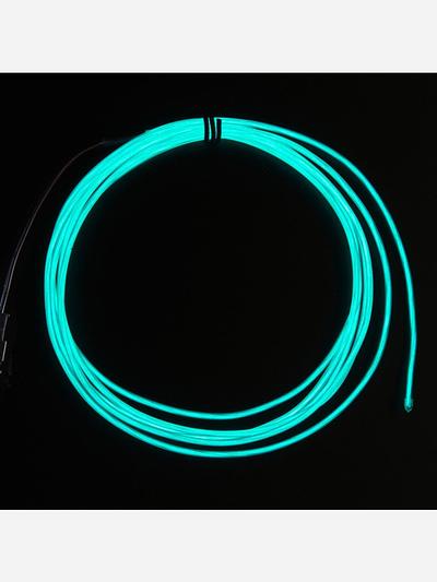 High Brightness Aqua Electroluminescent (EL) Wire - 2.5 meters [High brightness, long life]