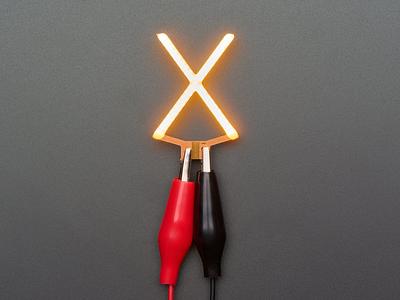 Alphabet LED Filament - Warm White Letter "X"