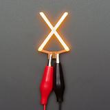 Alphabet LED Filament - Warm White Letter "X" - Image 1