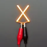Alphabet LED Filament - Warm White Letter "X" - Image 1
