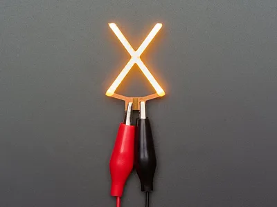Alphabet LED Filament - Warm White Letter "X"