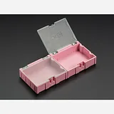 Medium Modular Snap Boxes - SMD component storage - 2 pack [Pink] - Image 1