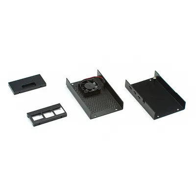 Raspberry Pi 4 Black Case with Fan