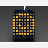 Adafruit Small 1.2 8x8 LED Matrix w/I2C Backpack - Yellow - Image 1