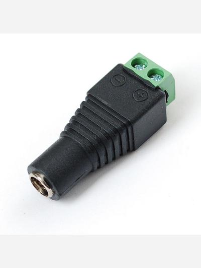 Female DC Power adapter - 2.1mm jack to screw terminal block