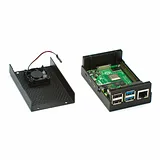 Raspberry Pi 4 Black Case with Fan - Image 3