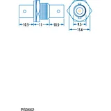 DOUBLE BNC Female PANEL MOUNT - Image 2