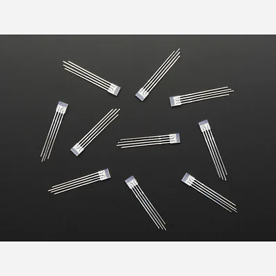 Diffused Rectangular 5mm RGB LEDs - Pack of 10