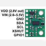 VL53L0X Time-of-Flight Distance Sensor Carrier with Voltage Regulator, 200cm Max - Image 5